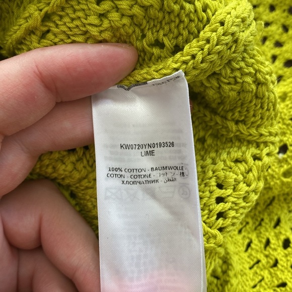 Frill Detail Long Sleeve Crochet Effect Dress" by JW Anderson - Picture 5 of 5